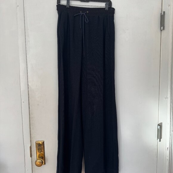3.1 Phillip Lim Navy Wide Leg Trousers, Size 8 - Picture 2 of 4